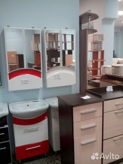 Тумба с раковиной для ванной новая