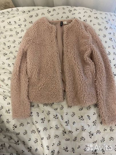 Бомбер, кофта из искуственного меха H&M