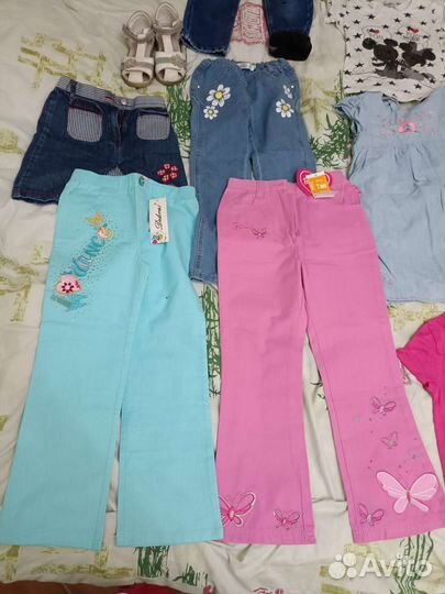 Вещи пакетом на девочку, рост 116