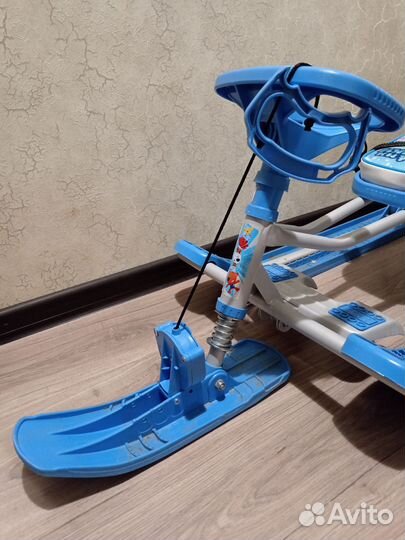 Снегокат со спинкой