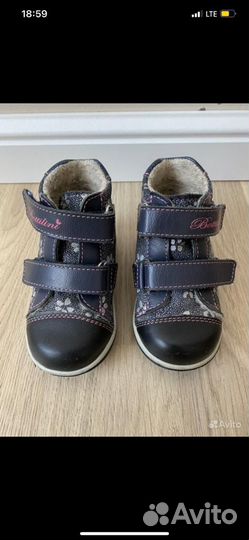 Ботинки демисезонные для девочки 20 размер