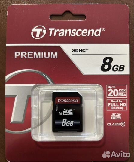 Transcend Карта памяти sdhc 8Gb