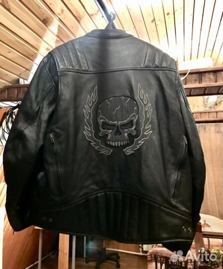 Мотокуртка из натуральной кожи