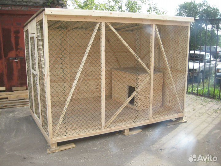 Будка для собаки утепленная вольер