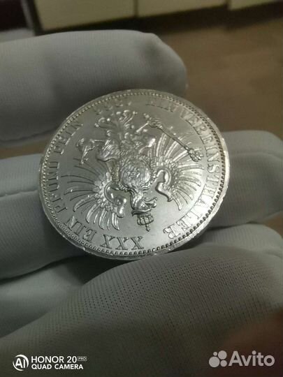 1 Союзный талер 1866 Пруссия Люкс