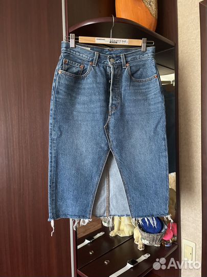 Юбка джинсовая levis р. 27