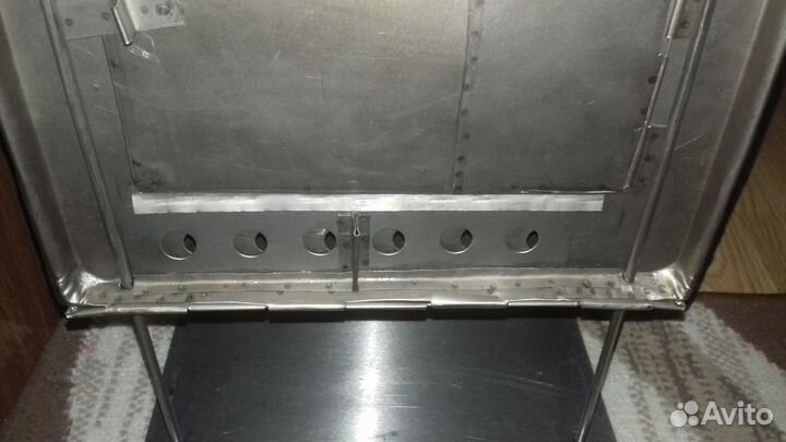 Печка складная туристическая (сталь/титан) (2.3кг)