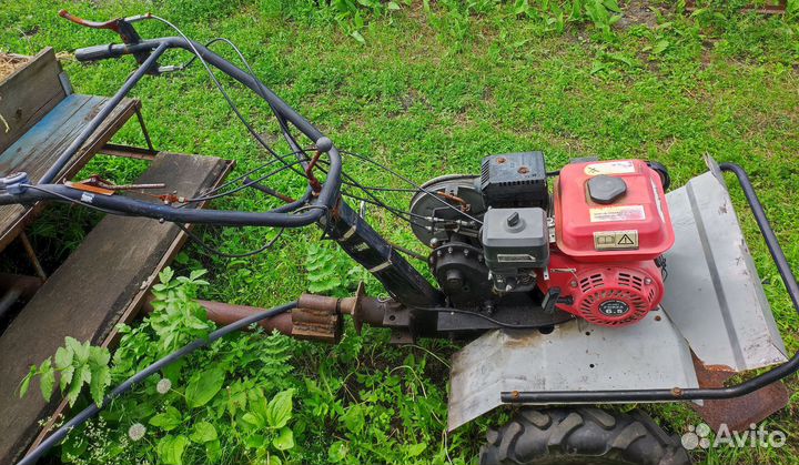 Мотоблок с телегой