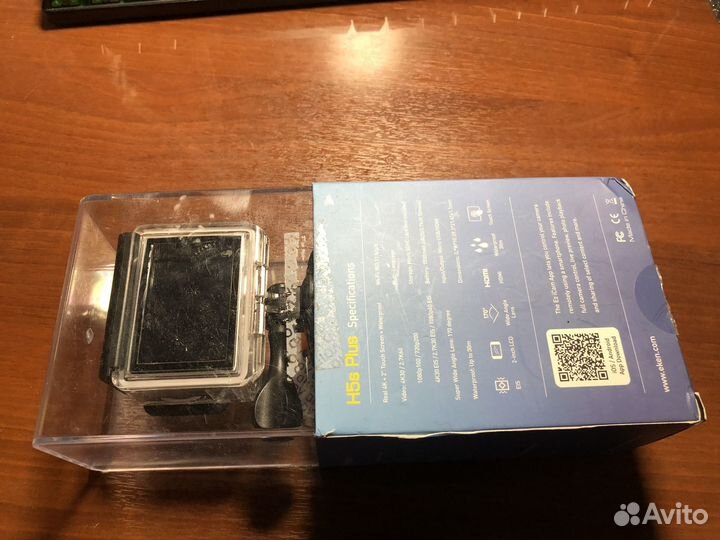 Экшн камера Eken H5s Plus +доп.аккумы + TF 32Gb