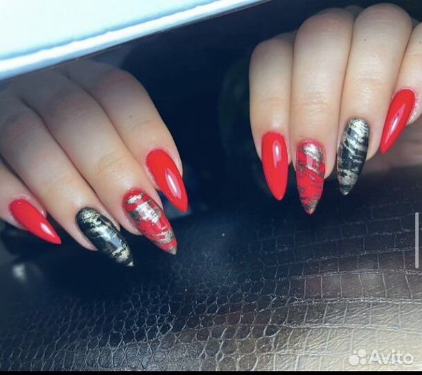 Наращивание ногтей гель лак