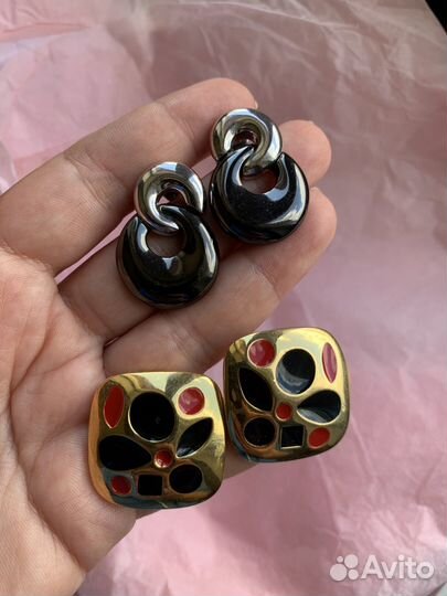 Серьги винтажные Monet