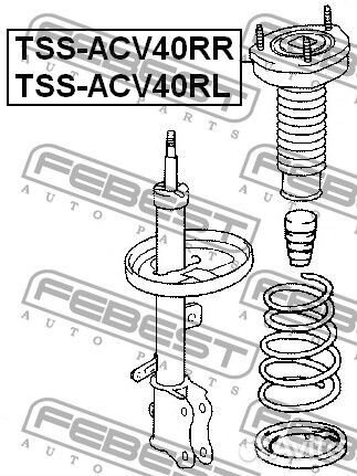 Опора заднего амортизатора правая