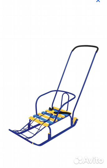 Новые санки с ручкой