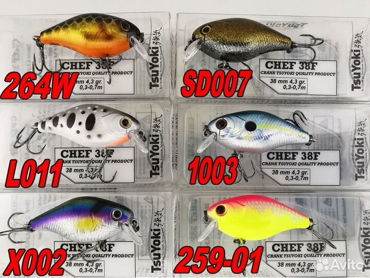 Воблер TsuYoki Chef 38F