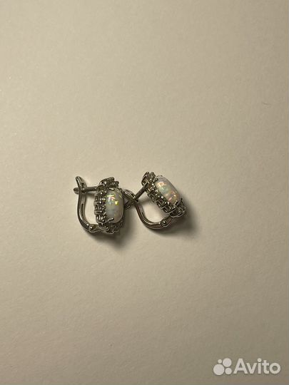 Серьги серебро