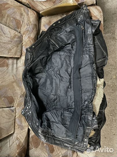 Мотокуртка кожанная