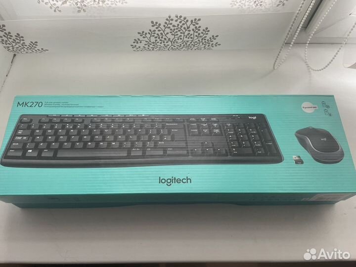 Беспроводная клавиатура и мышь logitech