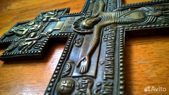 Крест бронзовый большой 19 век