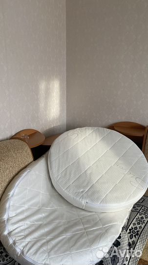 Матрас на десткую кроватку овальный круглый