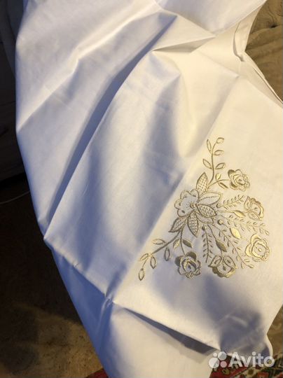 Кпб СССР новые, лен и хб с вышивкой