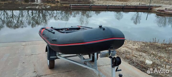 Надувная лодка пвх, мотор, прицеп