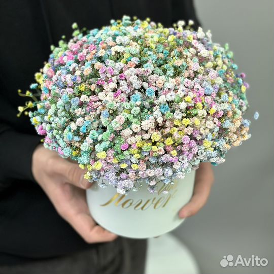 BOX с гипсофилой в Губкинском