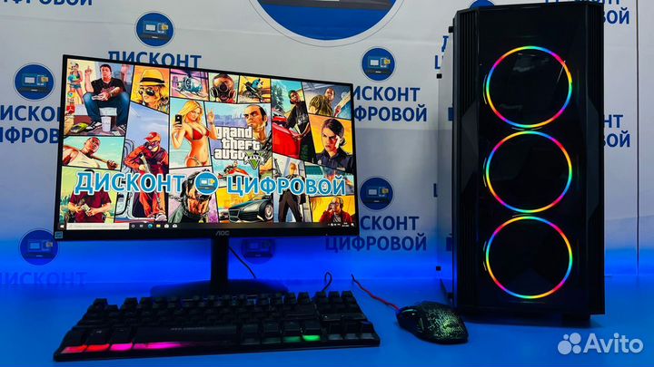Инквизитор/Core i3-10100F/DDR4-8Gb/SSD/GTX1050 Ti
