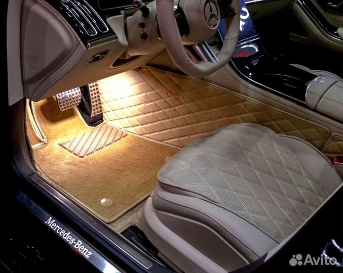 Коврики на заказ на Mercedes-Benz S klass w223 2021г