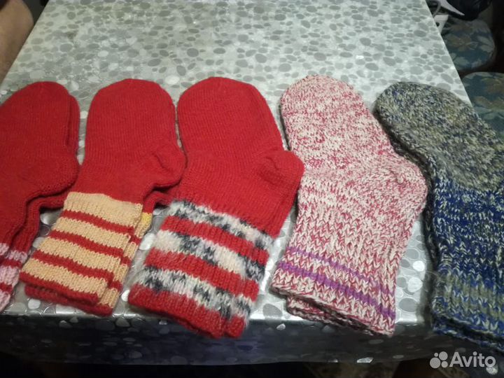 Носки жерстяные, вязанные