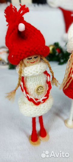 Новогодние игрушки-куколки