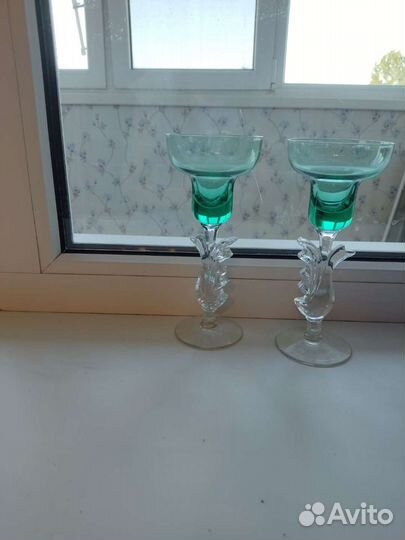 Хрустальные подсвечники пара