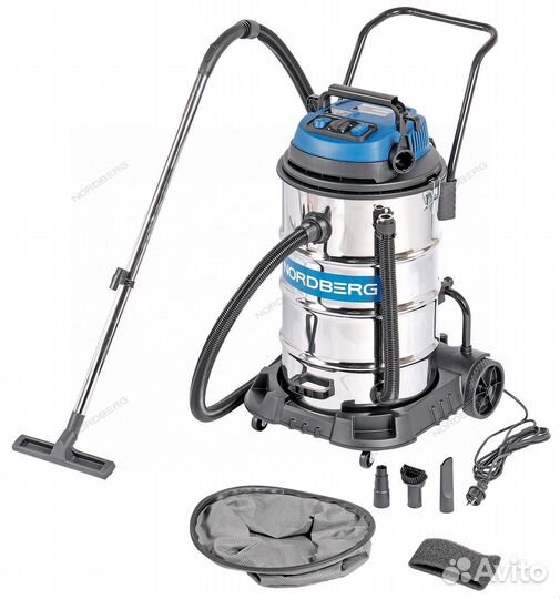 Пылесос двухтурбинный 80л 2400 Вт NV82