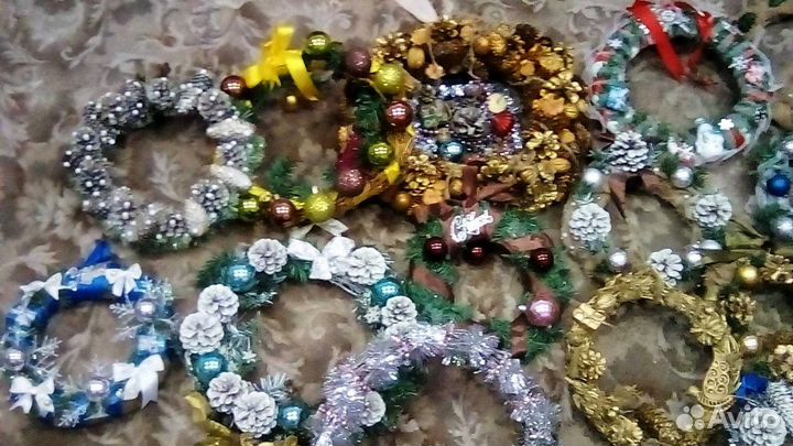 Венки рождественские новогодние