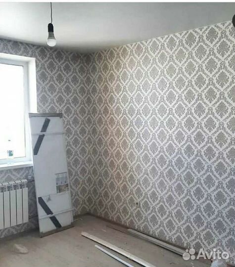 Поклейка обоев