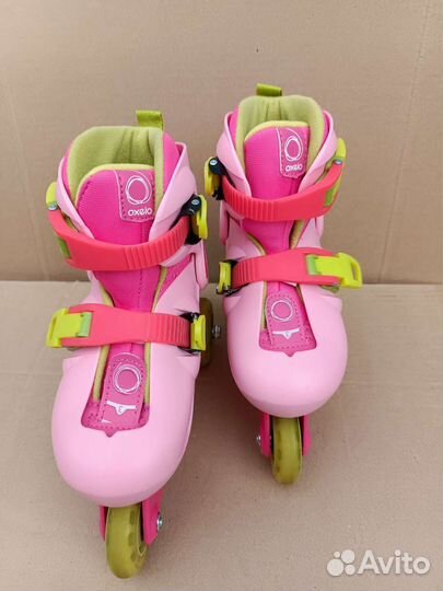 Роликовые коньки детские 3х колёсные новые