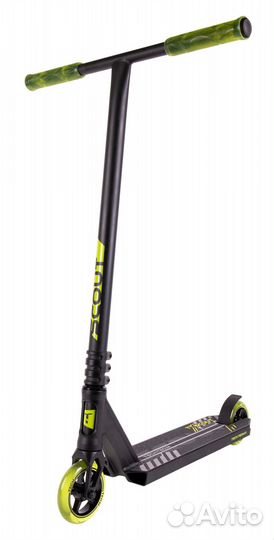 Самокат TechTeam Scout трюковый, черно-зеленый