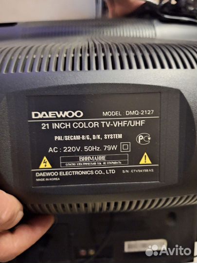 Телевизор daewoo dmq 2127