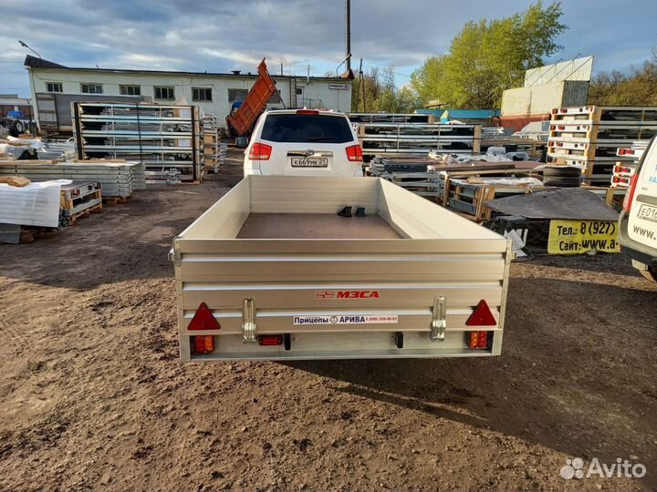 Прицеп двухосный с алюминиевыми бортами. Запчасти