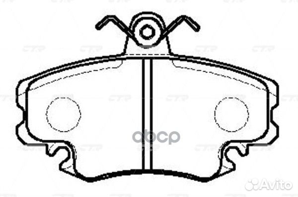 Ckrn-1 Колодки тормозные дисковые перед L