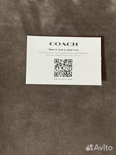 Сумка coach натуральная кожа