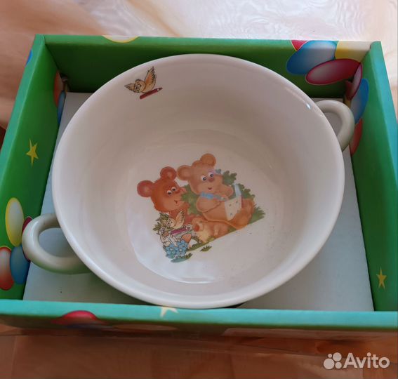 Детская тарелочка для еды-супа