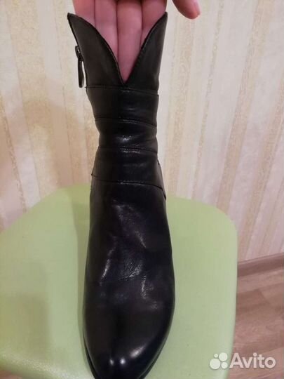 Полусапожки, кожаные