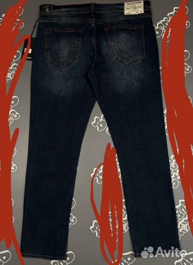 Джинсы true religion geno relaxed skini