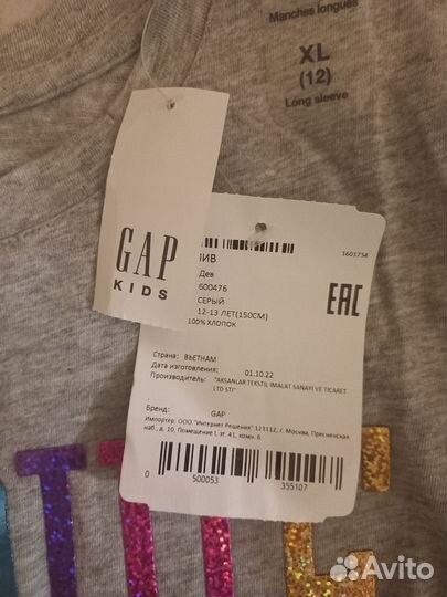 Новый лонгслив Gap