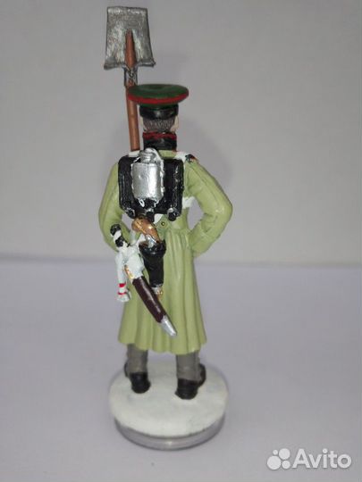 Минер пионерского полка оловянный солдатик