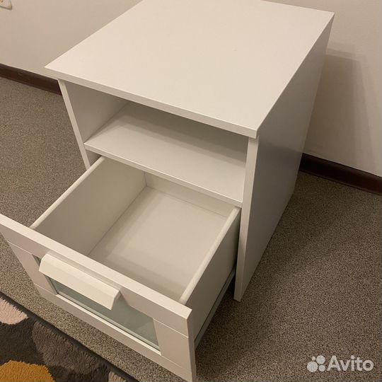 Тумба прикроватная IKEA бримнэс белая
