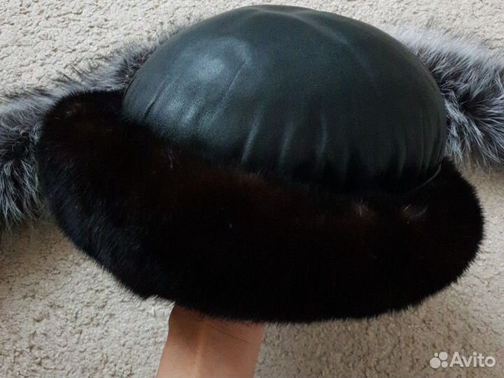Шапка отделка норкой