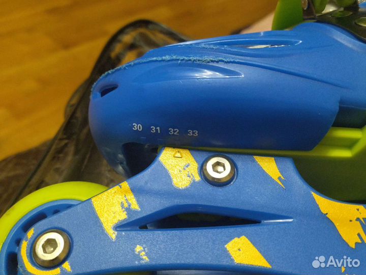 Роликовые коньки детские раздвижные