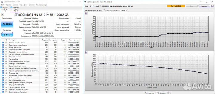 Жесткий диск 1Tb Samsung ST1000LM024 2,5