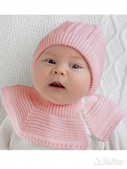 Шапка-капор для новорожденных